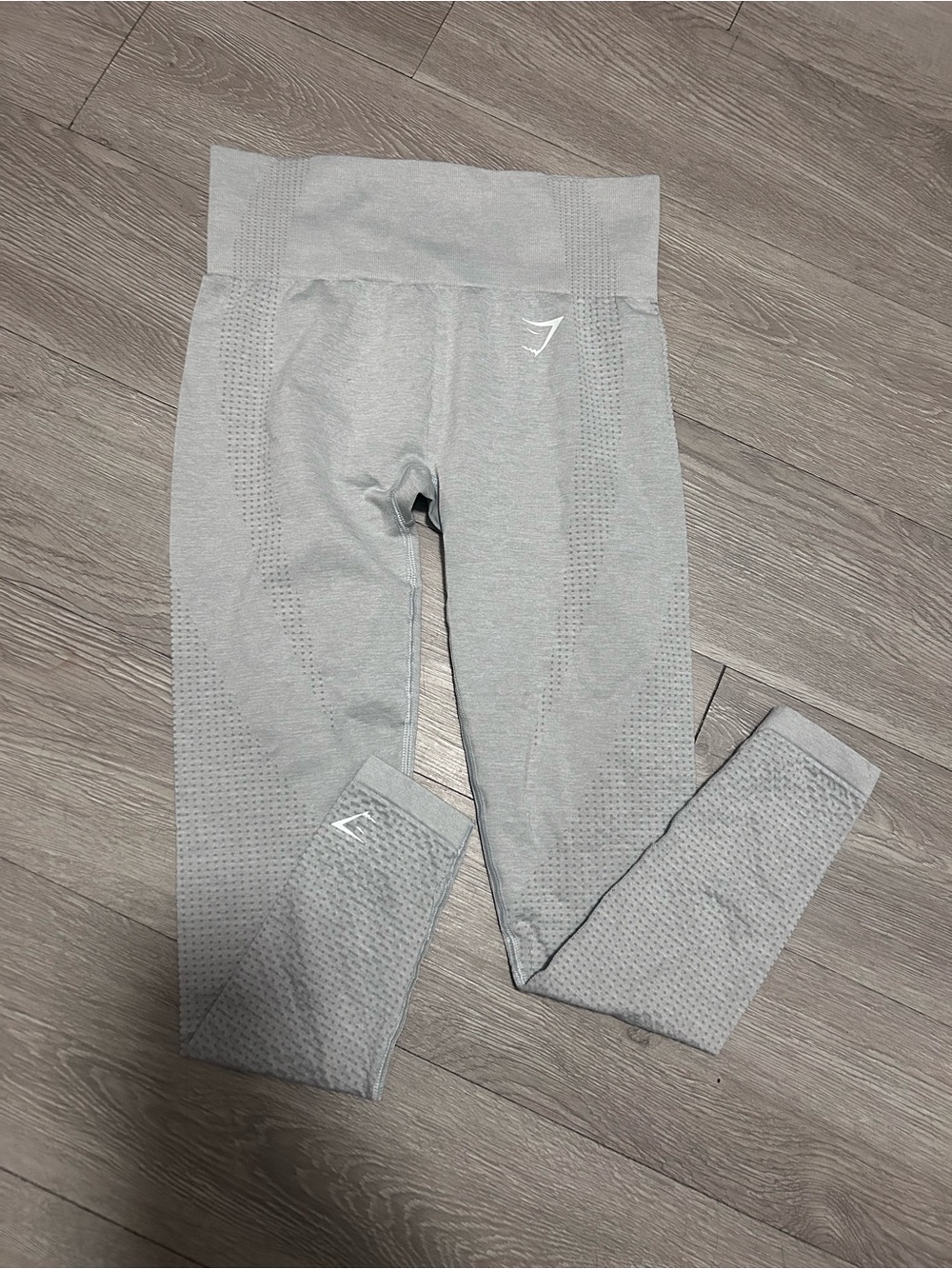 Gymshark Seamless High-Waist Leggings in Light Gray